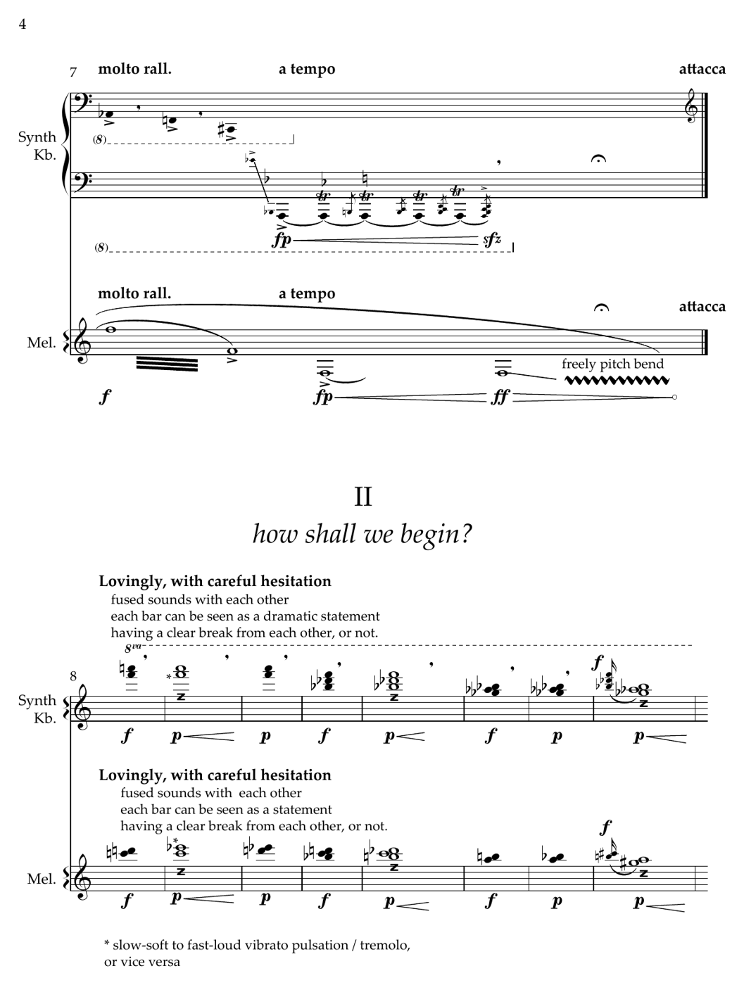 A page of Dance Fantasia: Chromatic Eccentric Weaves